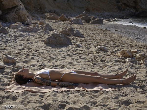 Inga lille hvid bikini #4