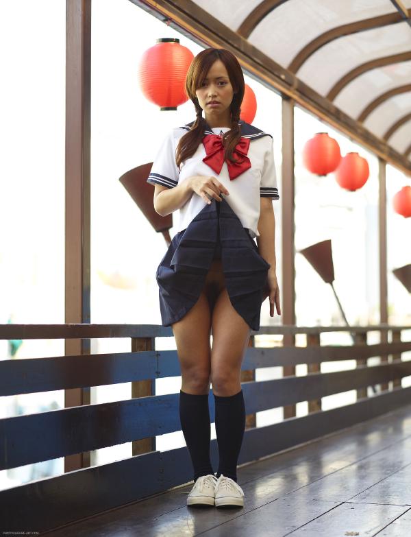 Mayuko Japanese school uniform #30